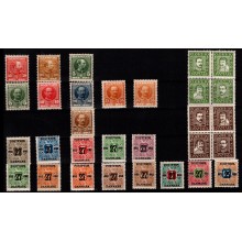 Danmark. Lot med blandet ustemplede mærker.